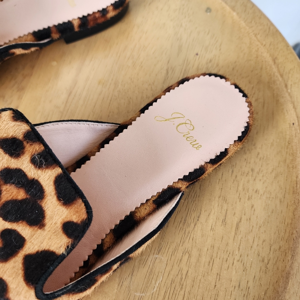 J. Crew Leopard Print Women's Mules - Picture 3 of 12